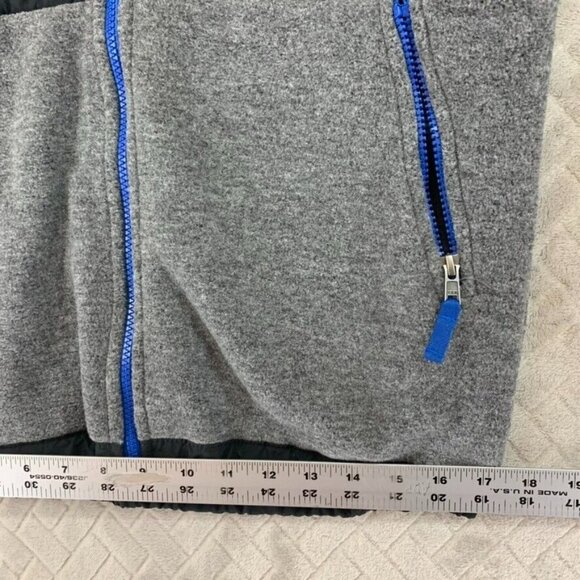 The North Face Youth L 14/16 Fleece Sweatshirt Two Tone Gray Full Zip Logo - Picture 12 of 16